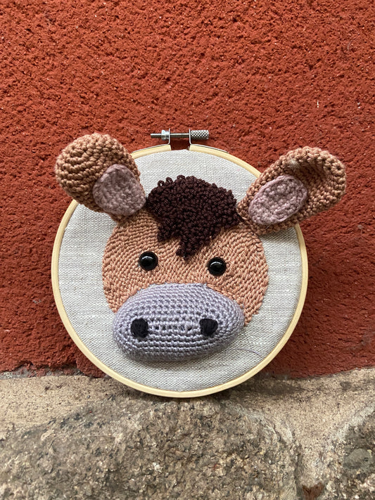 Burro en punch needle